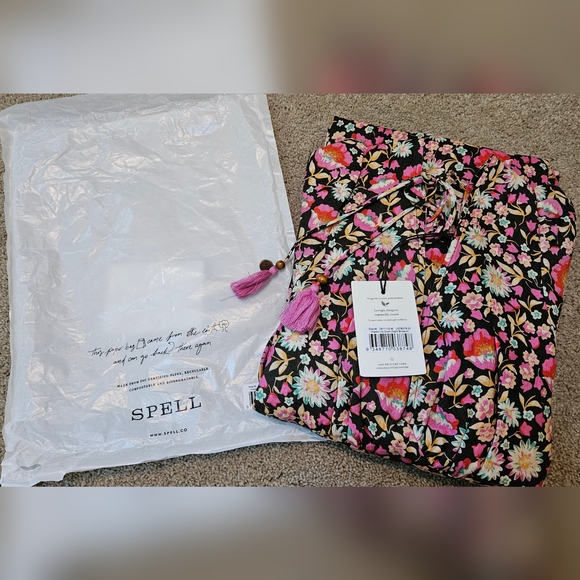 NWOT Spell + Free People XS Impala Lily Gown Maxi Dress Night Blossom MSRP $379 - Picture 11 of 17